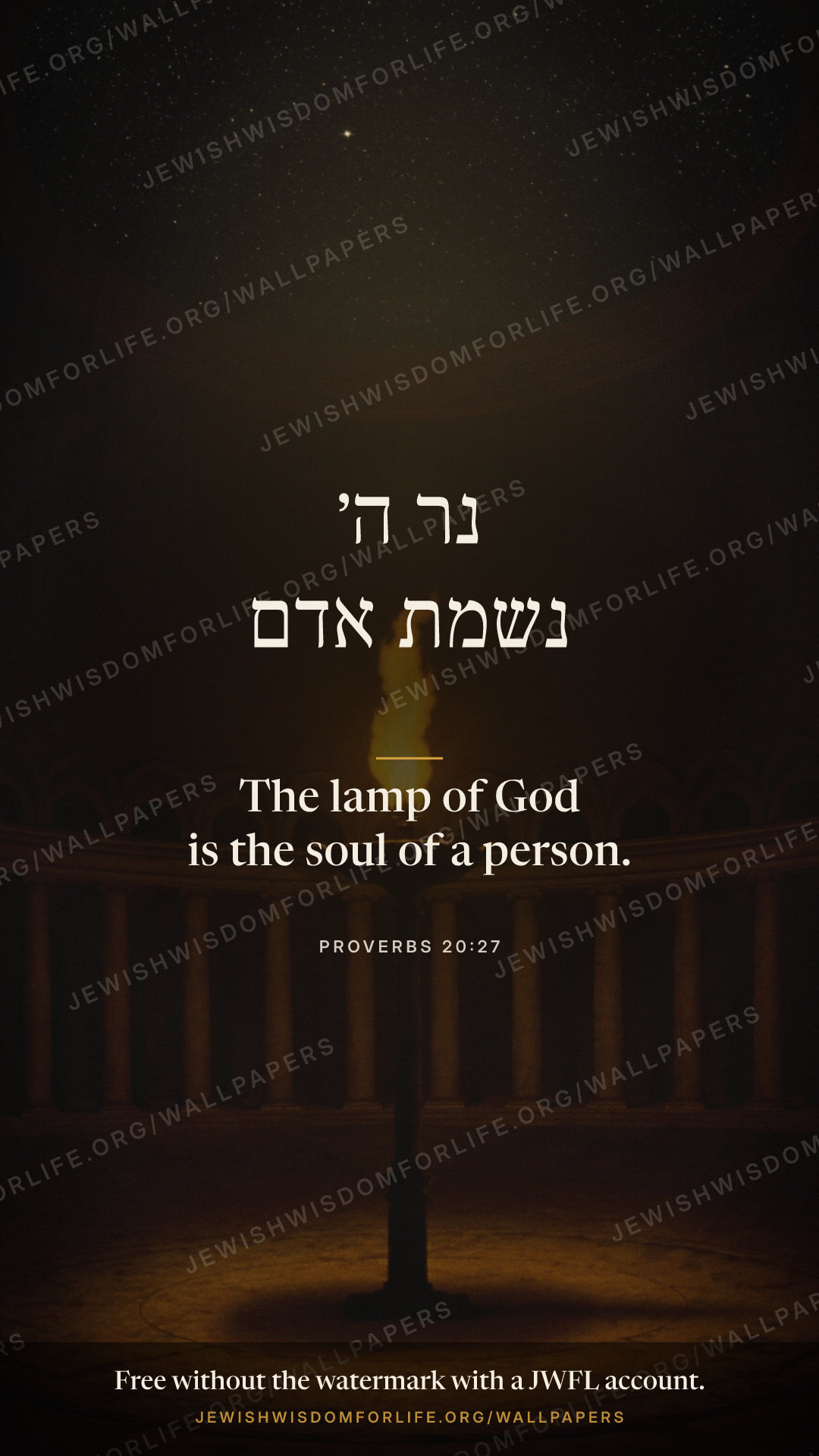 The lamp of God is the soul of a person. (Proverbs 20:27)